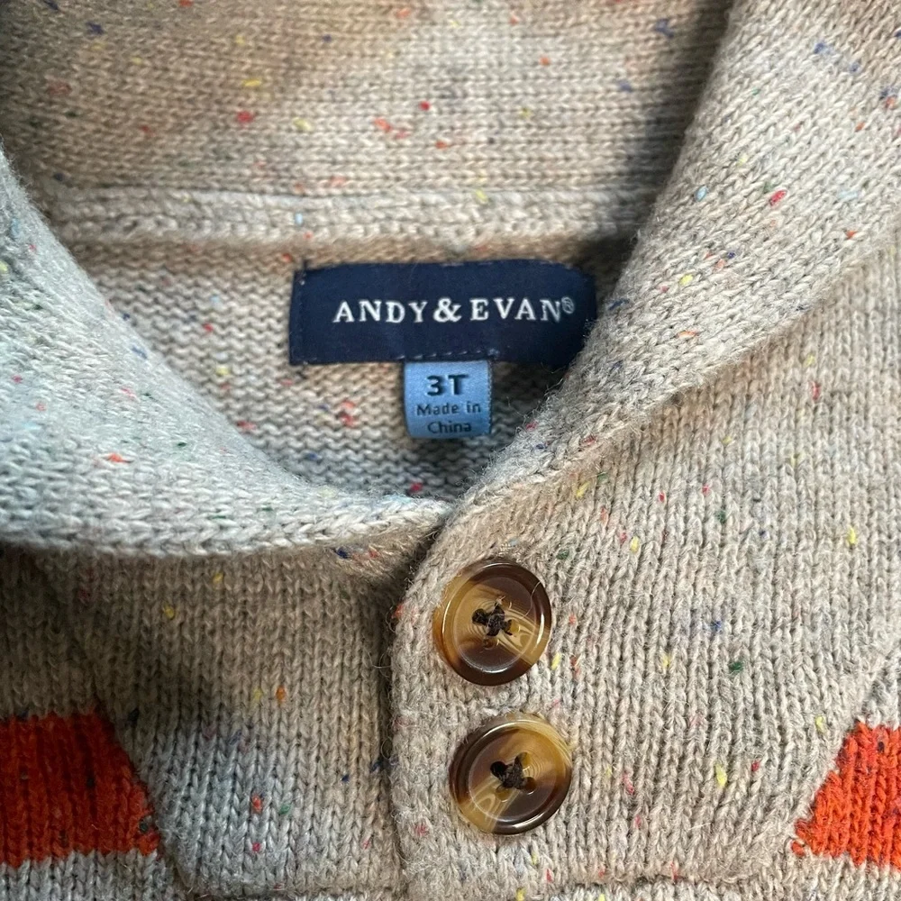 SOLD Andy + Evan Preppy spectacled sweater - Picture 4 of 9